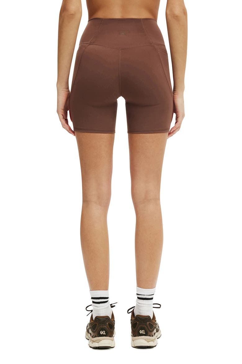 Women's Active Ultra Soft Side Pocket Bike Short, Alternate, color, Deep Taupe