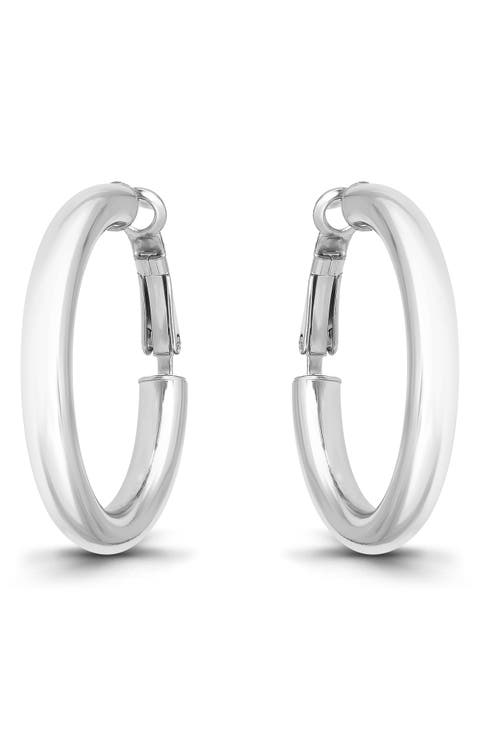 35mm Tube Hoop Earrings