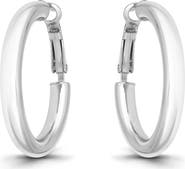 Christian Siriano New York 35mm Tube Hoop Earrings