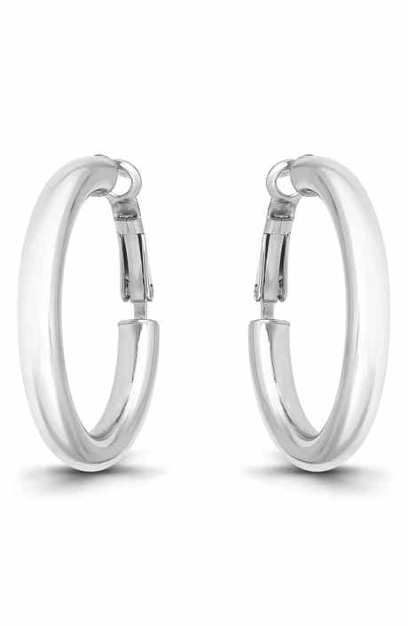 Christian Siriano New York 35mm Tube Hoop Earrings