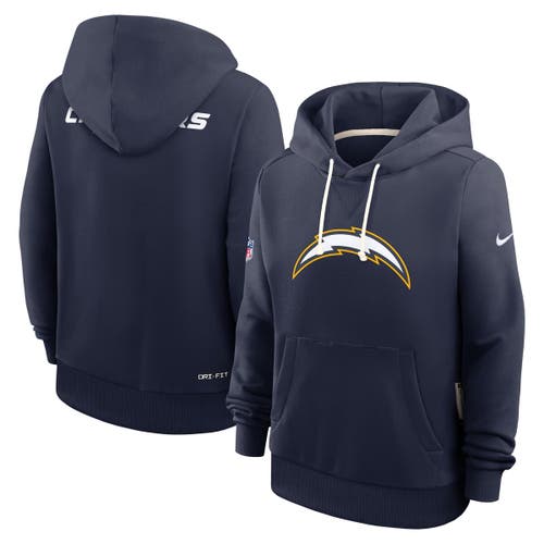 Nike Navy Los Angeles Chargers Sideline Standard Issue Dri-fit Hoodie In Blue
