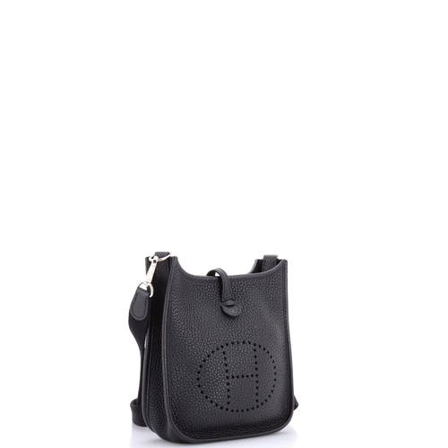 Pre-owned Hermes  Hermes Evelyne Bag Gen Iii Clemence Tpm In Black