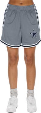 New Era Women's New Era Silver/Navy Dallas Cowboys Sport Classics Mesh Shorts