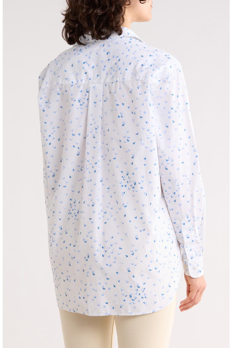 Relaxed Fit Cotton Button-Up Shirt, Alternate, color, BUTTERFLIES
