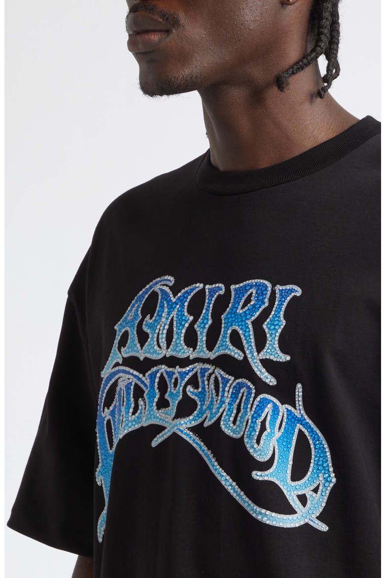 Crystal Skater Cotton Graphic T-Shirt, Alternate, color, BLACK