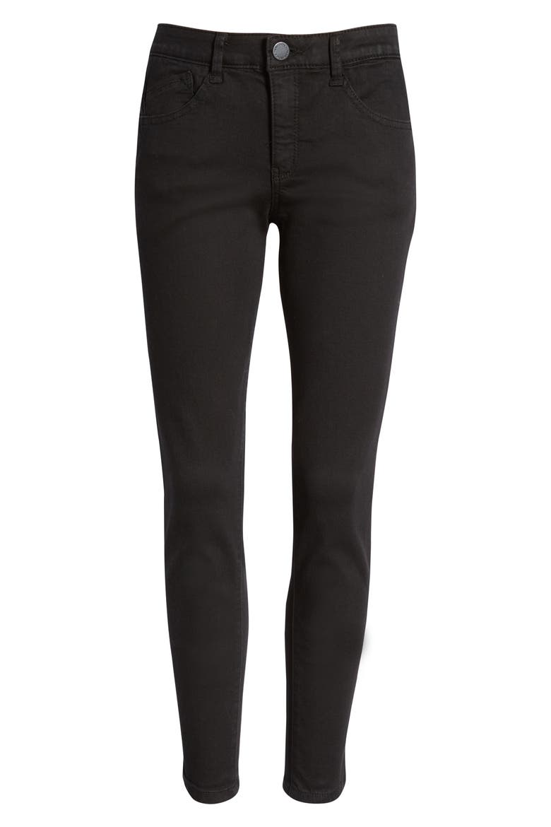 'Ab'Solution Stretch Skinny Jeans (Nordstrom Exclusive), Alternate, color, BLACK
