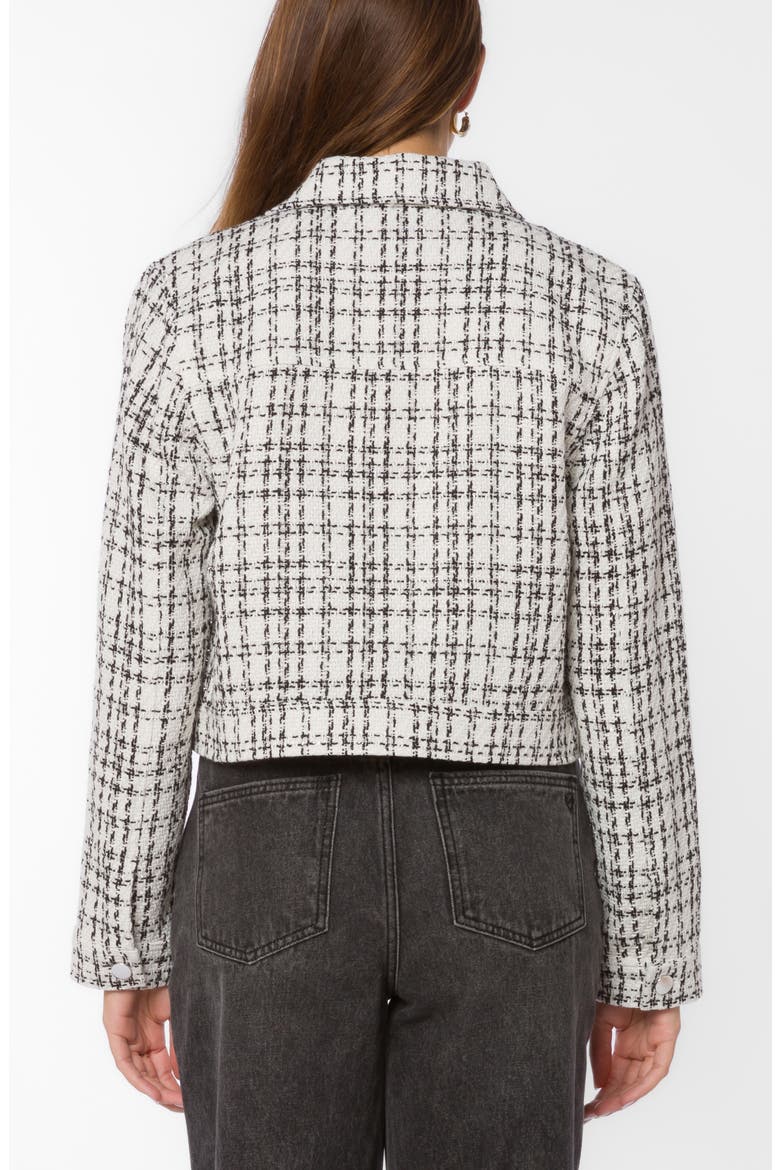 Nyra Crop Tweed Jacket, Alternate, color, WHITE TWEE