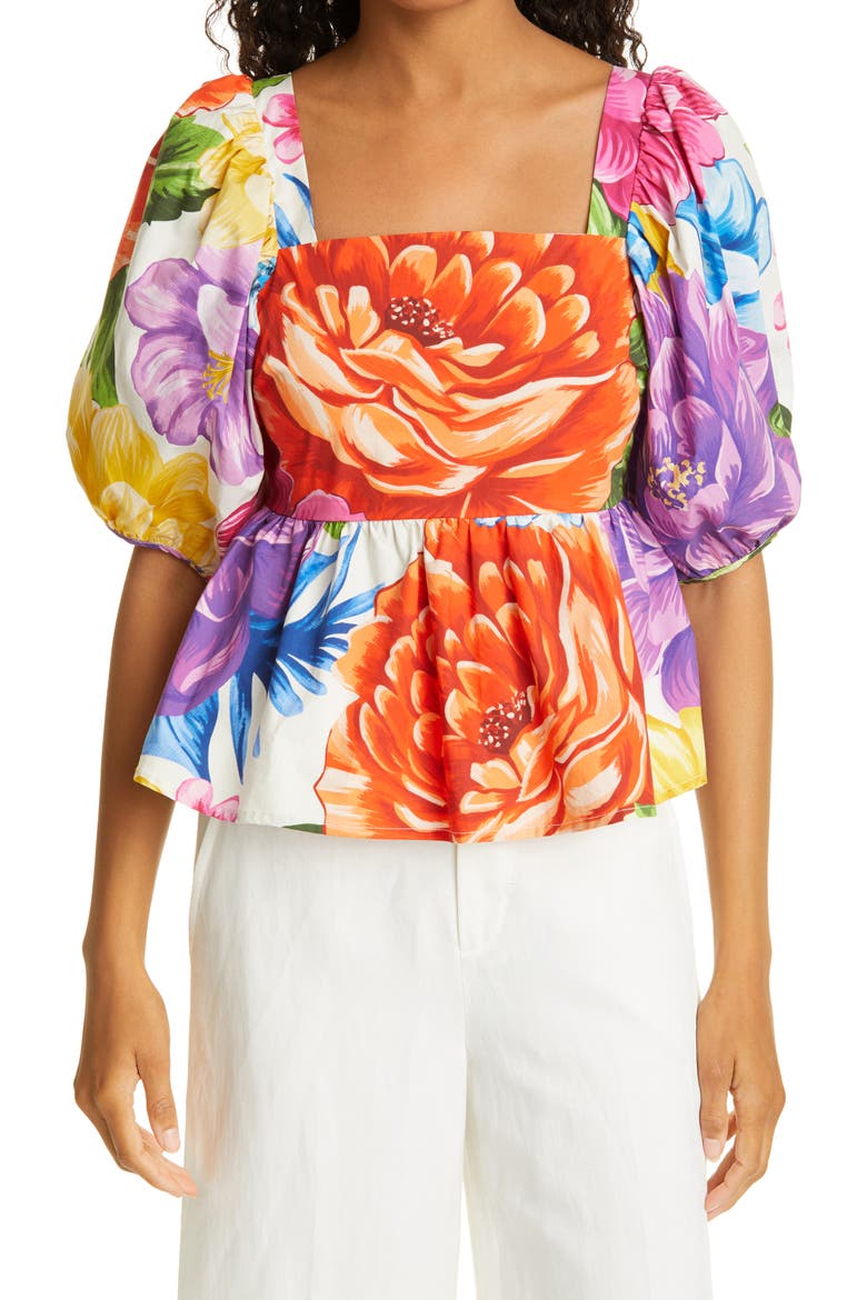 Rainbow Chita Blouse, Main, color, RAINBOW CHITA