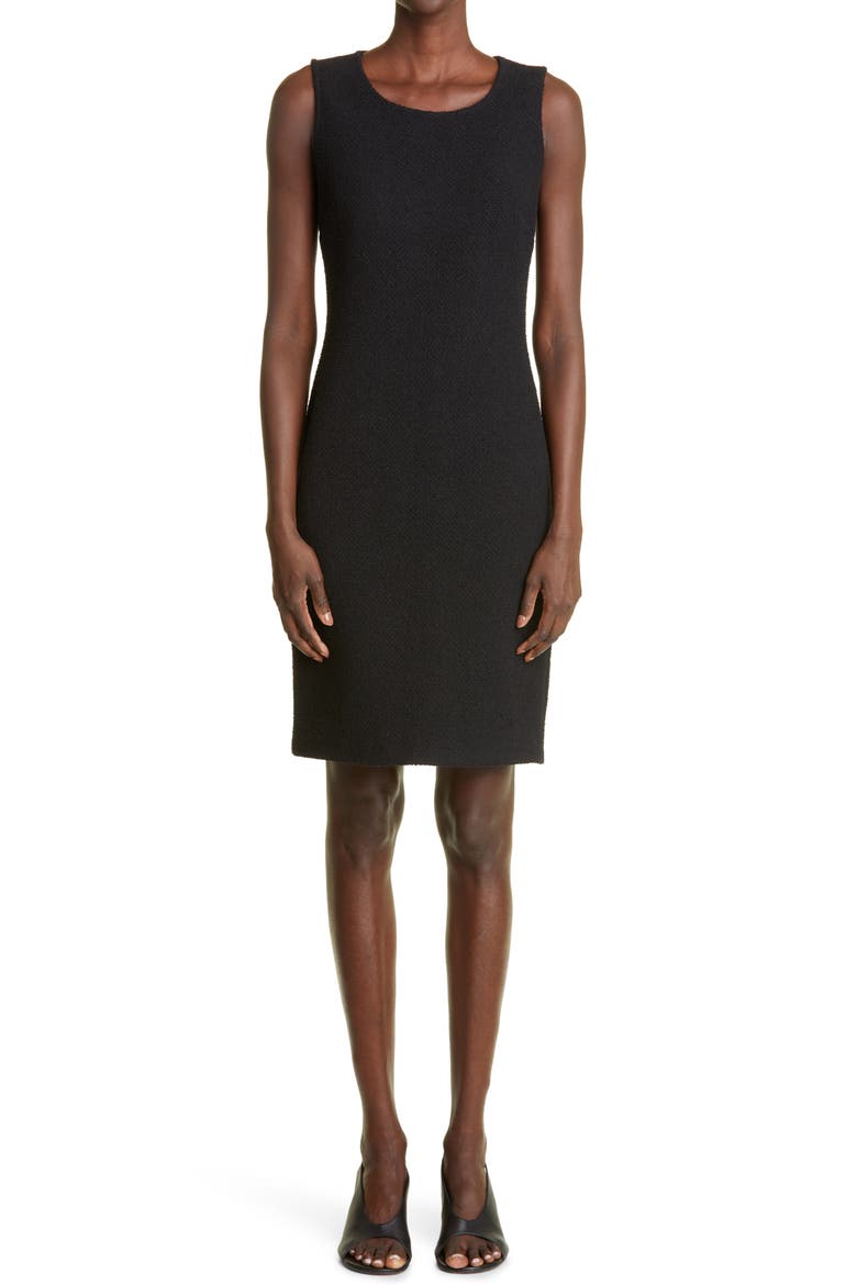 Bouclé Knit Dress, Main, color, BK00 BLACK