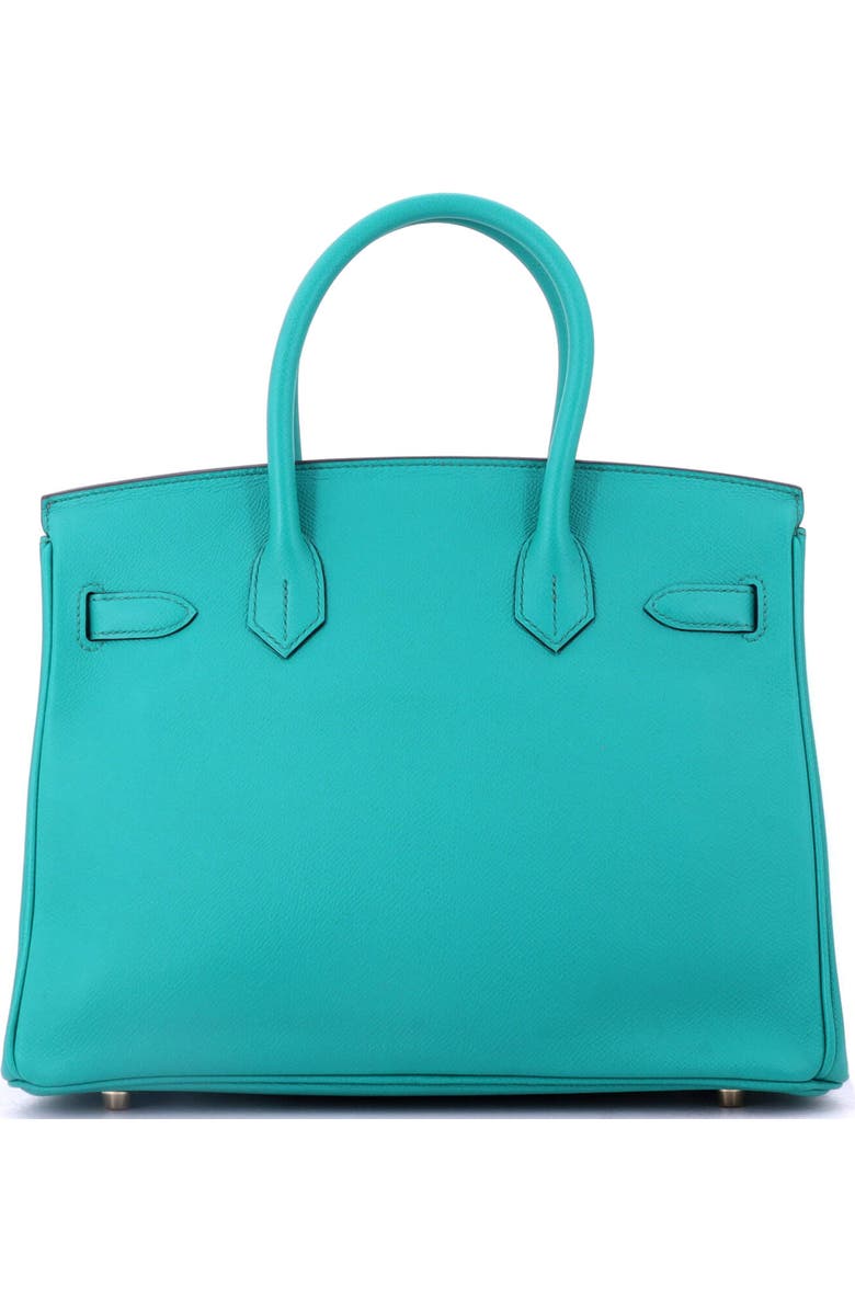 Pre-Owned Hermes Birkin Handbag Blue Epsom with Gold Hardware 30, Alternate, color, Bleu Paon