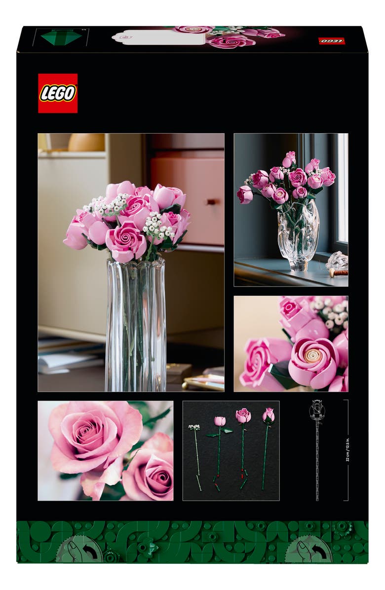 LEGO 18+ Botanicals Bouquet of Pink Roses - 10374, Alternate, color, Pink Multi