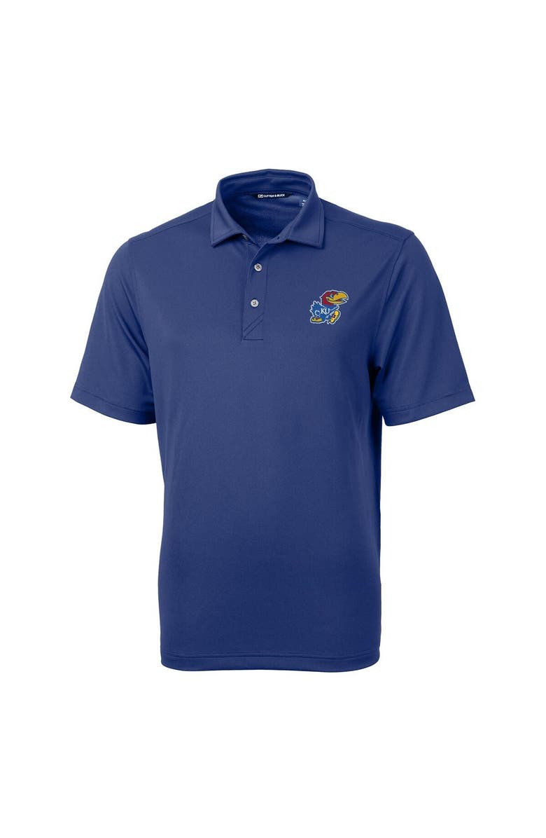 Cutter & Buck Men's Cutter & Buck Royal Kansas Jayhawks Virtue Eco Pique Recycled Polo, Main, color, Royal