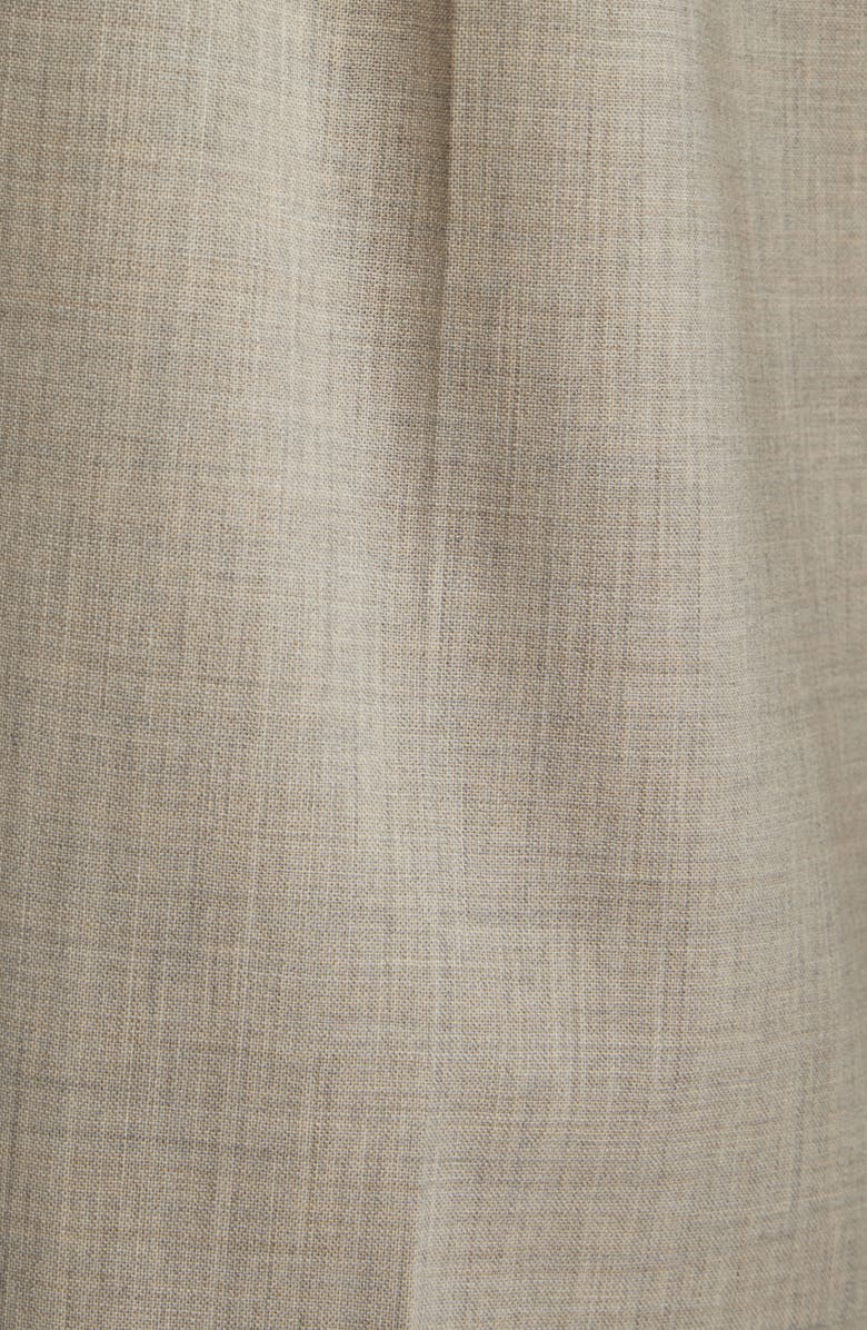 BOSS Tiana Virgin Wool Wide Leg Pants, Alternate, color, Pumice