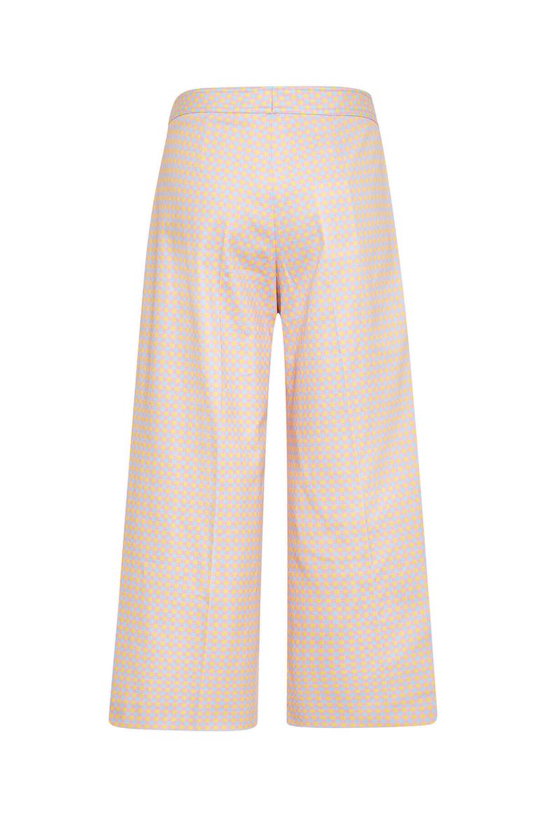 Cropped Printed Cotton Trousers, Alternate, color, Multicolour