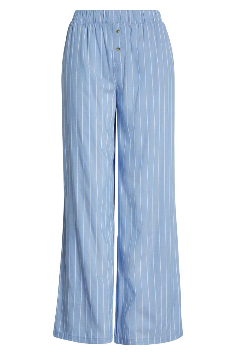 Hangout Stripe Pajama Pants, Alternate, color, CHAMBRAY STRIPE