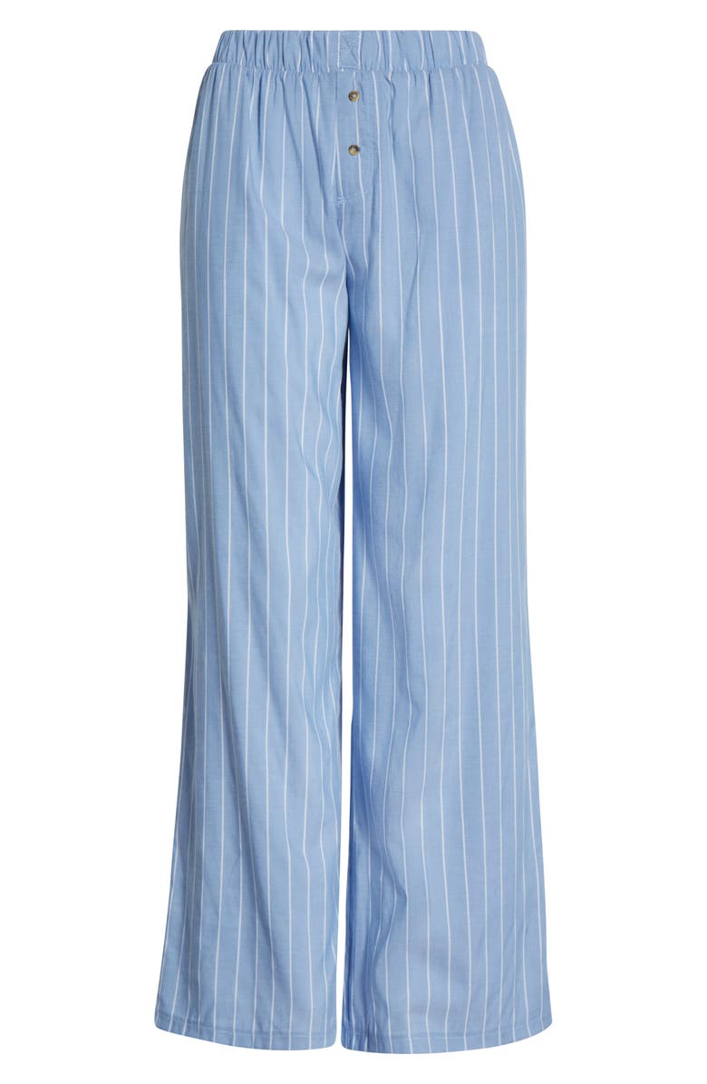 Honeydew Hangout Stripe Pajama Pants, Alternate, color, Chambray Stripe