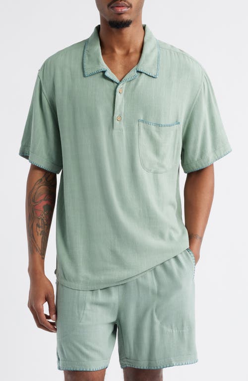 Standard Issue California Blanket Stitch Oversize Polo