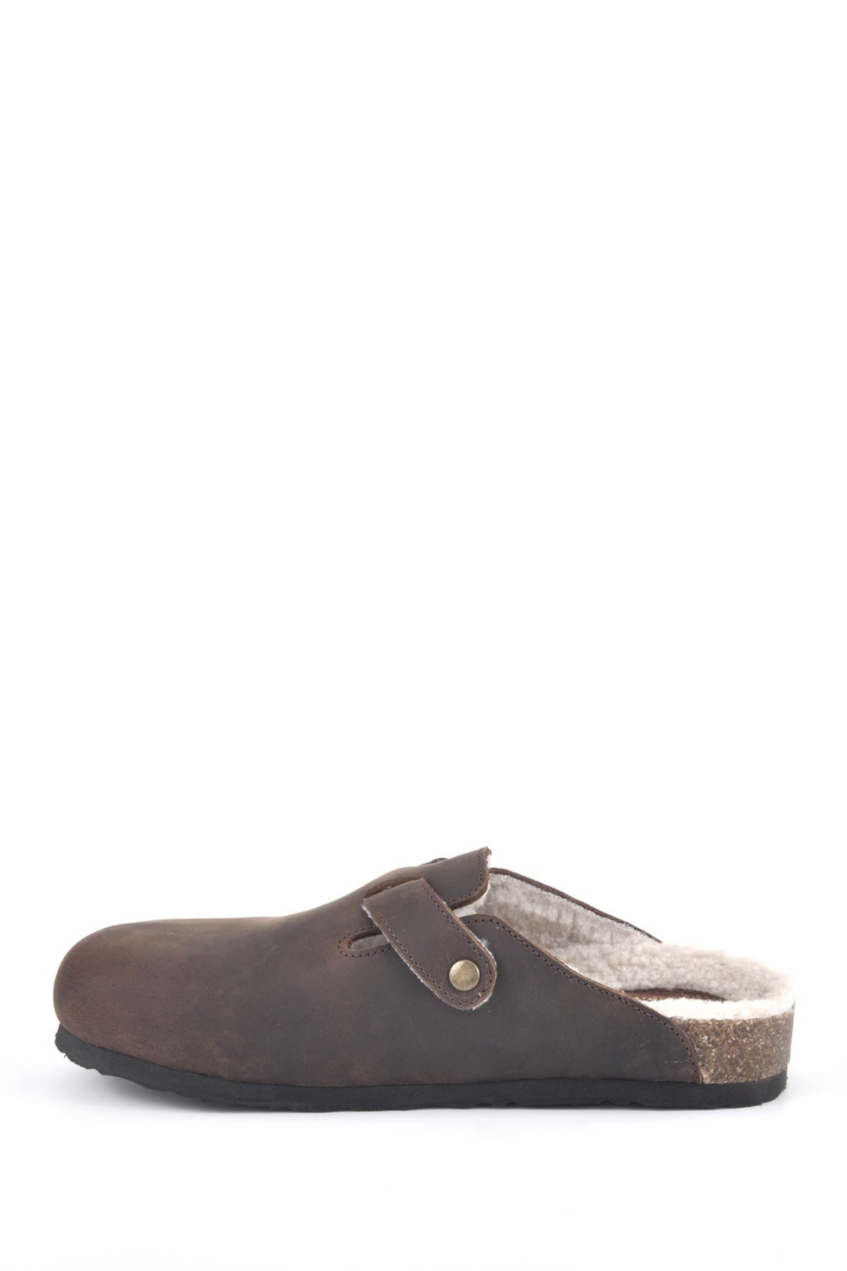 Bari Faux Shearling Footbed Suede Mule