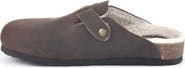 White Mountain Footwear Bari Faux Shearling Footbed Suede Mule