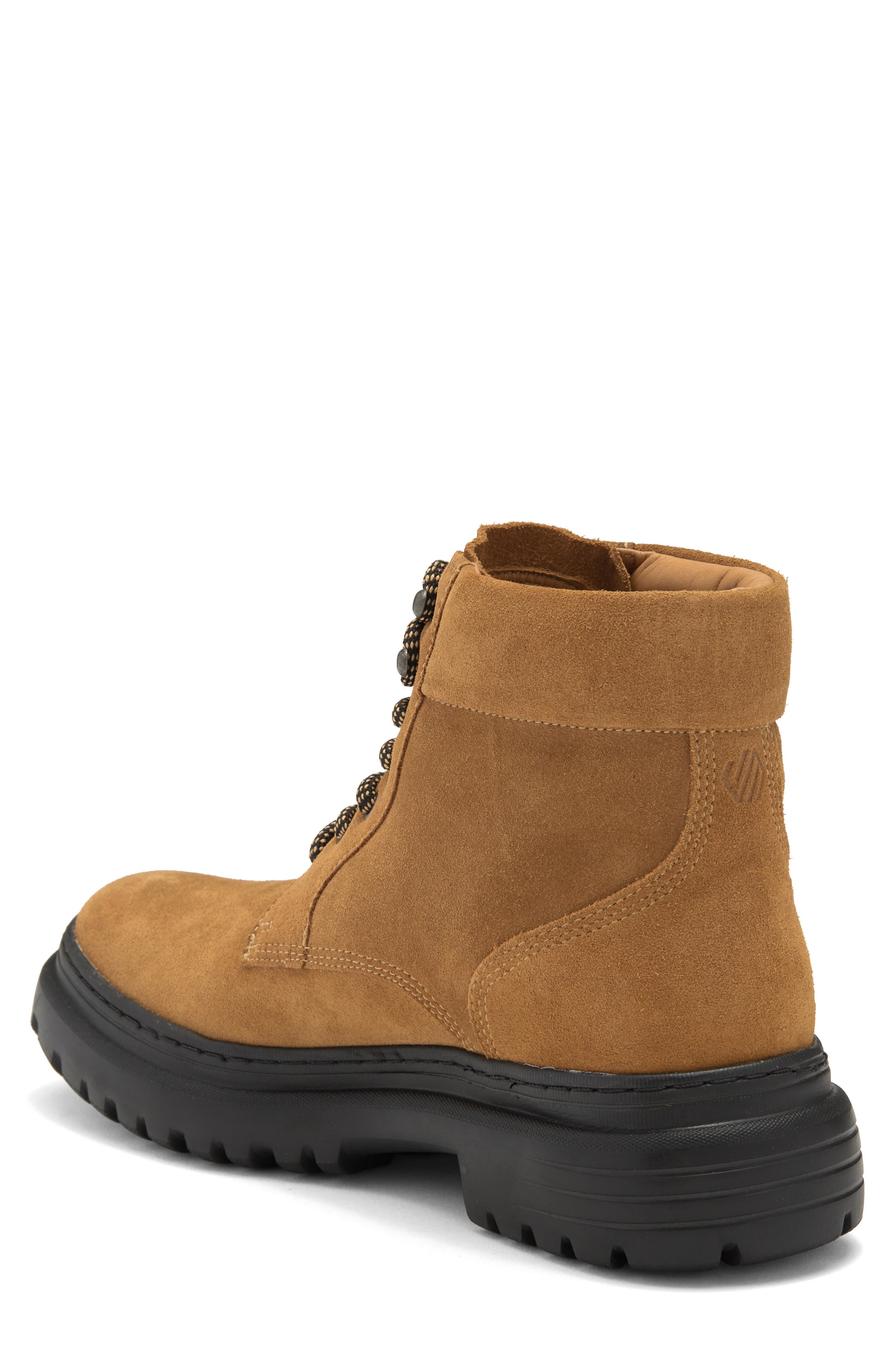 Johnston & Murphy Hutson Plain Toe Boot, Alternate, color, Camel Suede