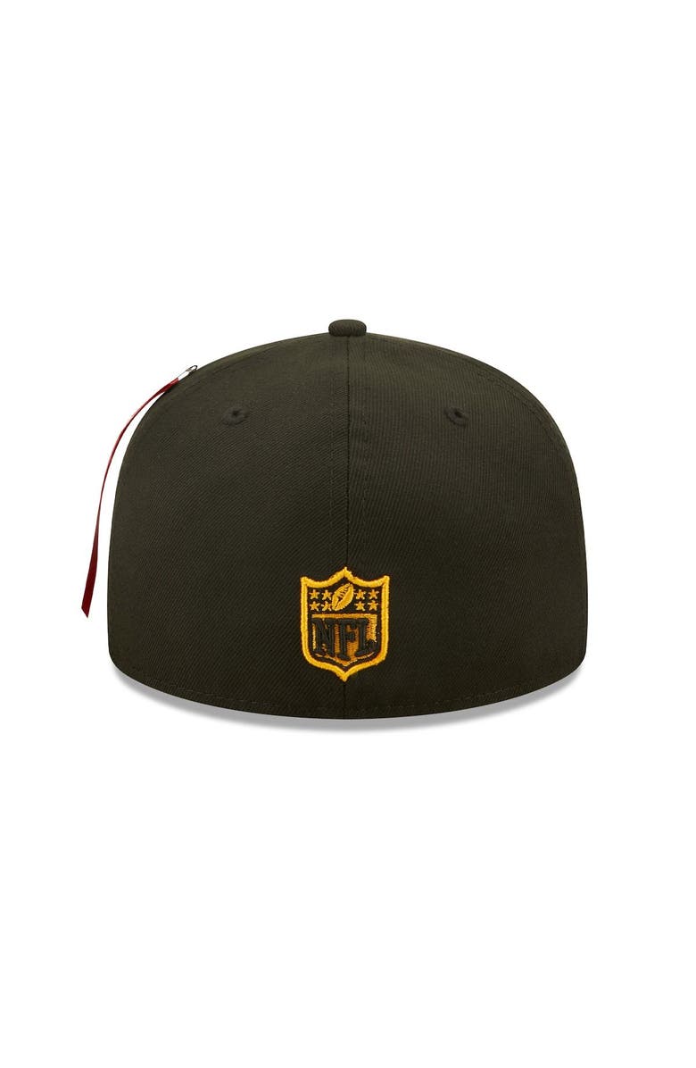 New Era x Alpha Industries Men's New Era x Alpha Industries Black Pittsburgh Steelers Alpha 59FIFTY Fitted Hat, Alternate, color, 