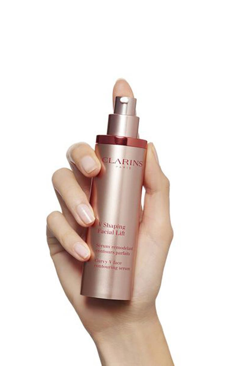 Clarins V-Shaping Facial Lift Depuff & Contour Serum with Hyaluronic Acid, Alternate, color, 