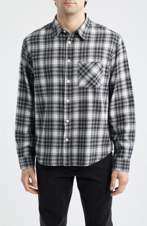 Foreman Classic Fit Plaid Flannel Button-Up Shirt