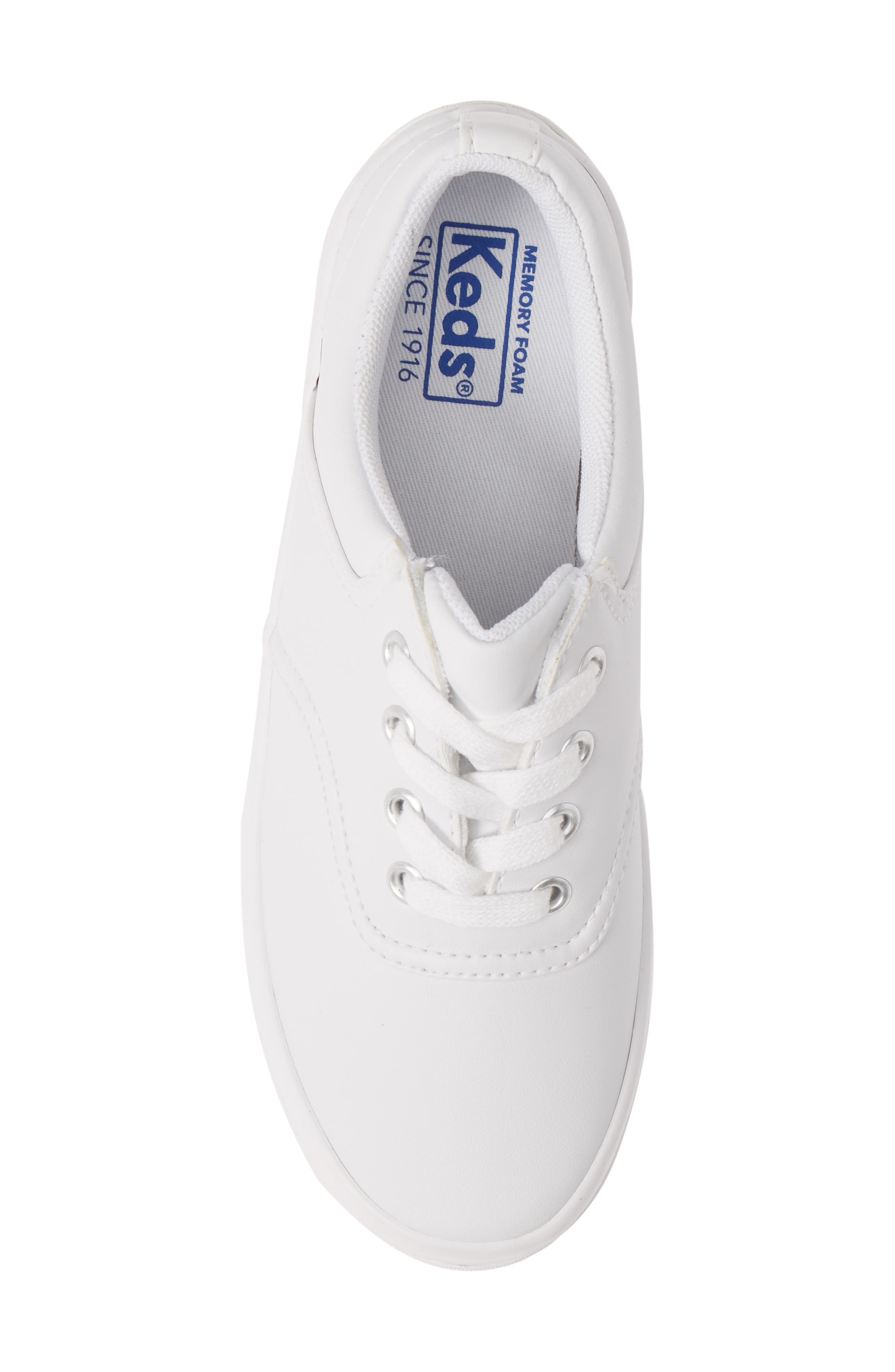 Kids' School Days II Sneaker, Alternate, color, WHITE LEATHER