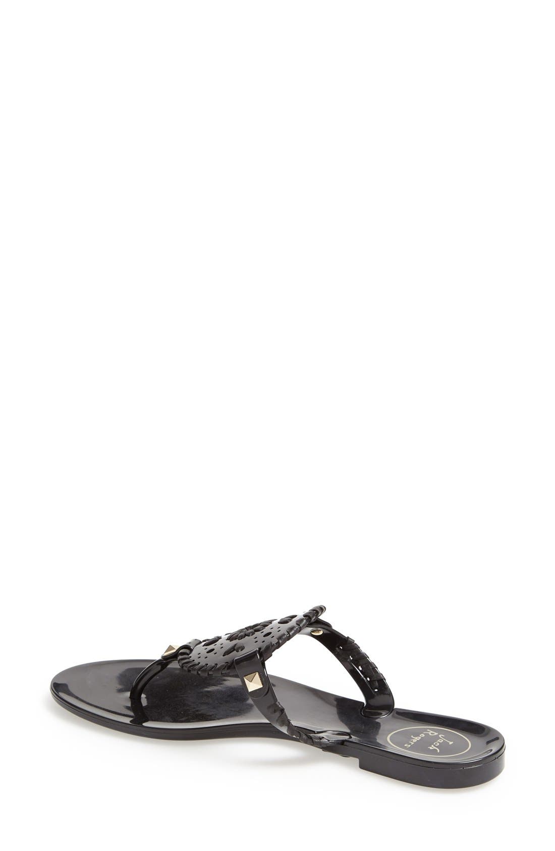 Georgica Jelly Flip Flop, Alternate, color, BLACK