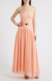 Hutch Aza A-Line Halter Dress