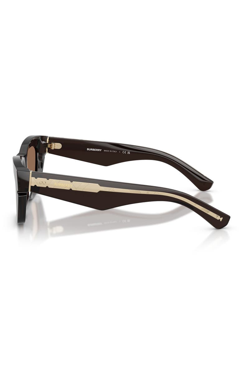 51mm Cat Eye Sunglasses, Alternate, color, BROWN