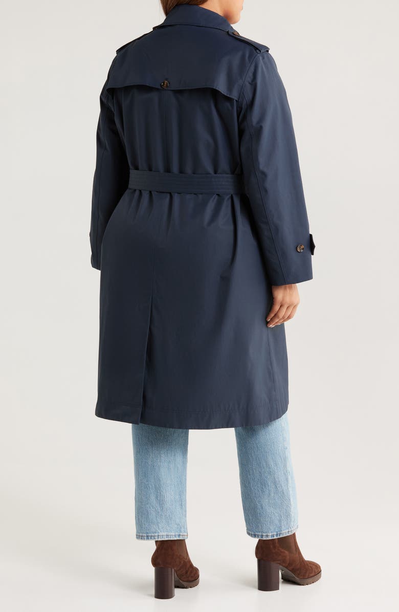 Barbour Camilla Waterproof Trench Coat, Alternate, color, Dark Navy/ Classic