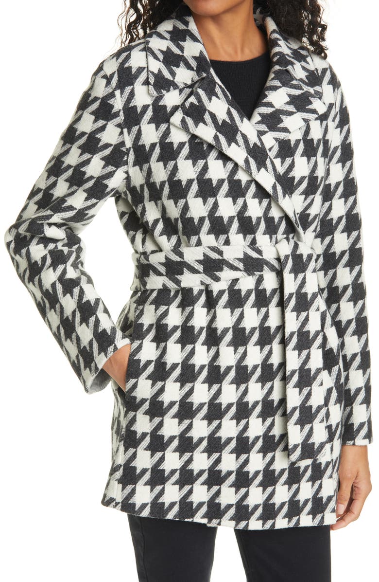 Theory Whist Belted Wool Blend Wrap Jacket, Alternate, color,