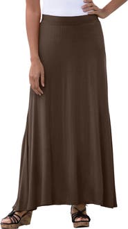 Jessica London Everyday Stretch Knit Maxi Skirt