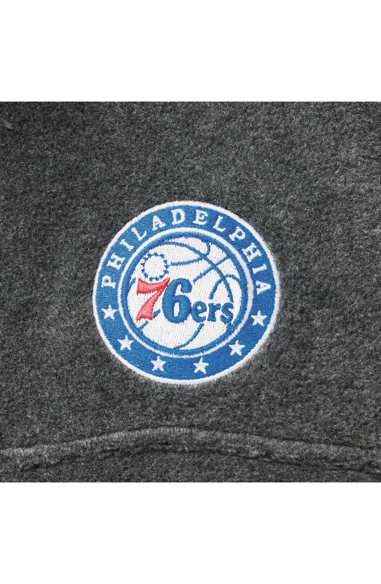 Columbia Men's Columbia Philadelphia 76ers Heathered Charcoal Flanker Full-Zip Jacket, Alternate, color, Heather Charcoal