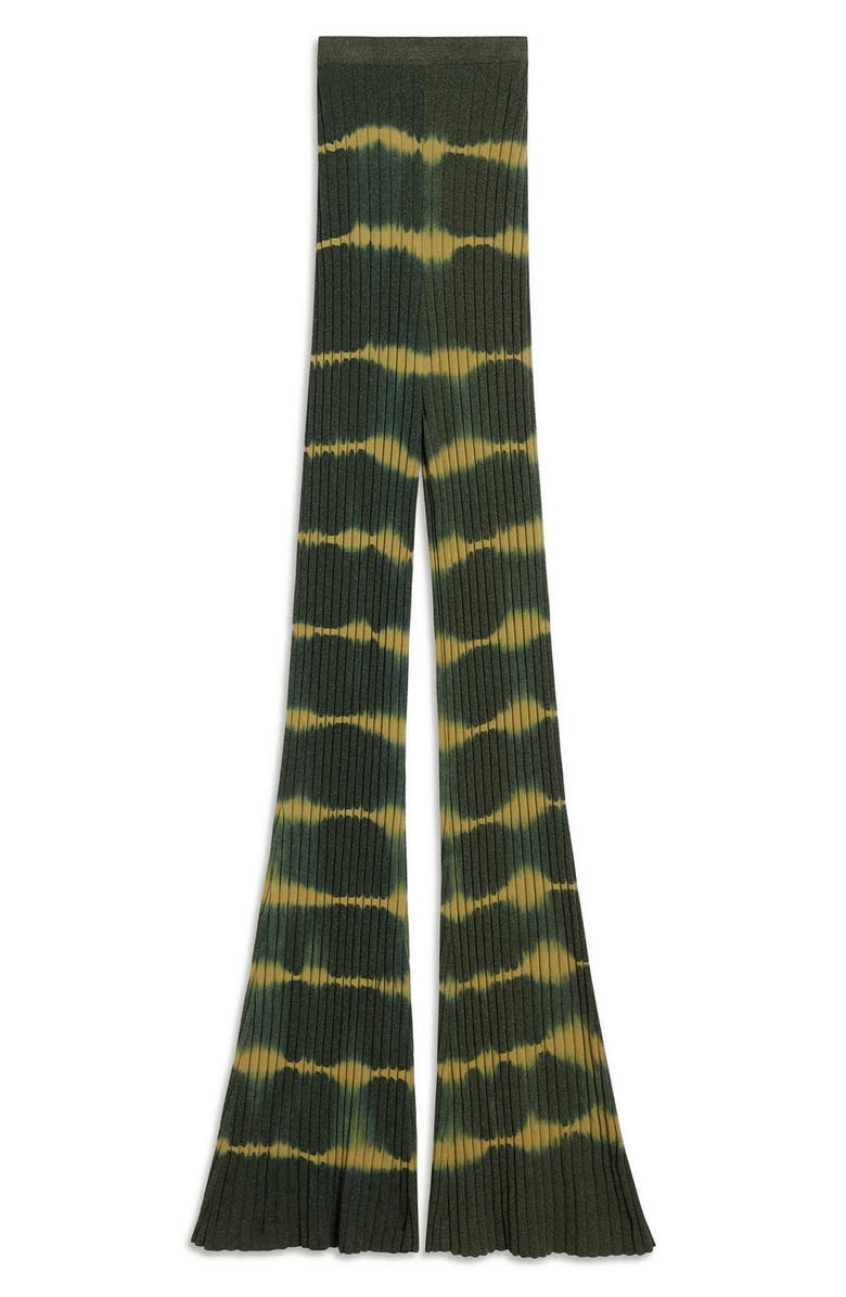 SANDRO Prosper High Waist Flare Pants, Main, color, Vert Bouteille