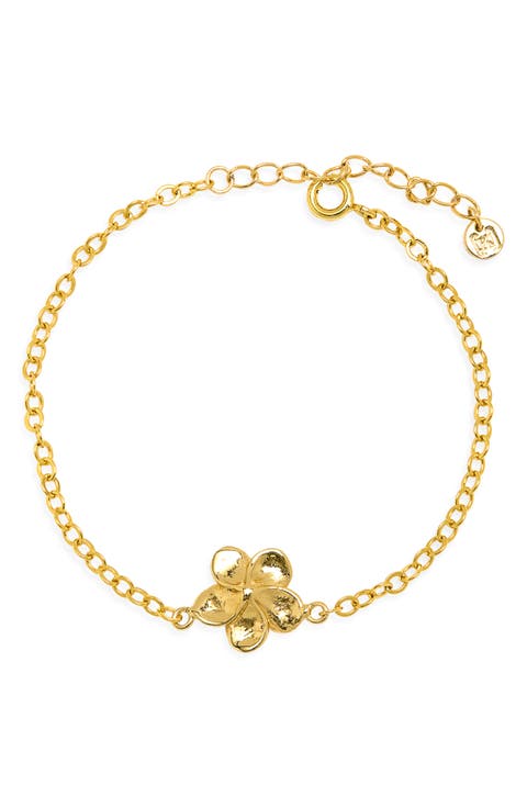 Melia Plumeria Pendant Bracelet