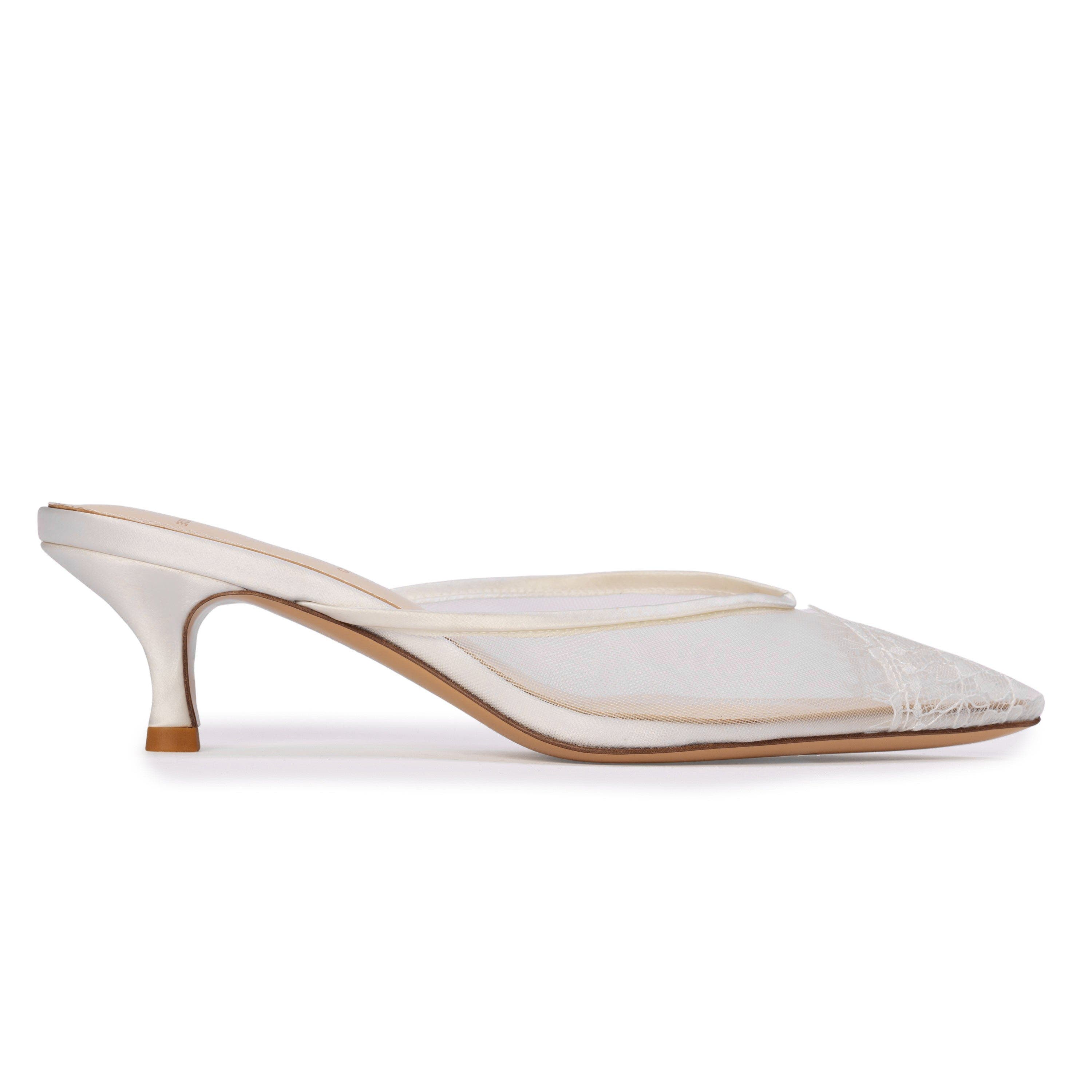 Cara 50 Mesh Mule, Main, color, White Mesh