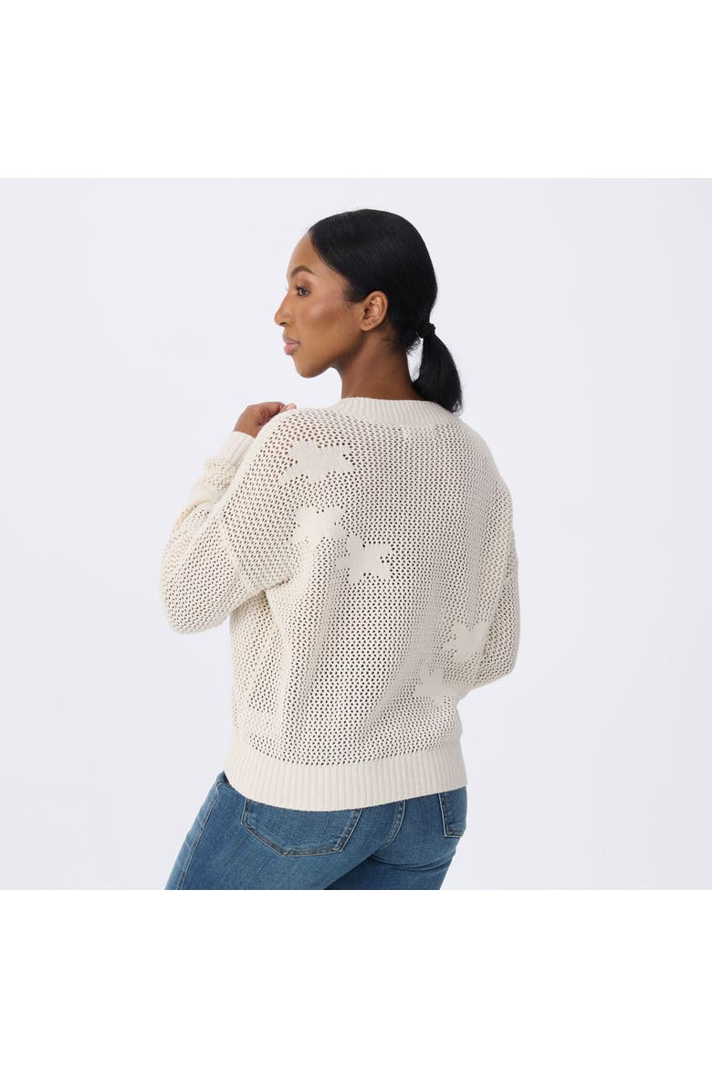 Flora Sweater, Alternate, color, Birch