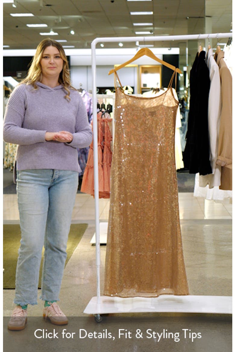 Ramira Sequin Cocktail Midi Dress video