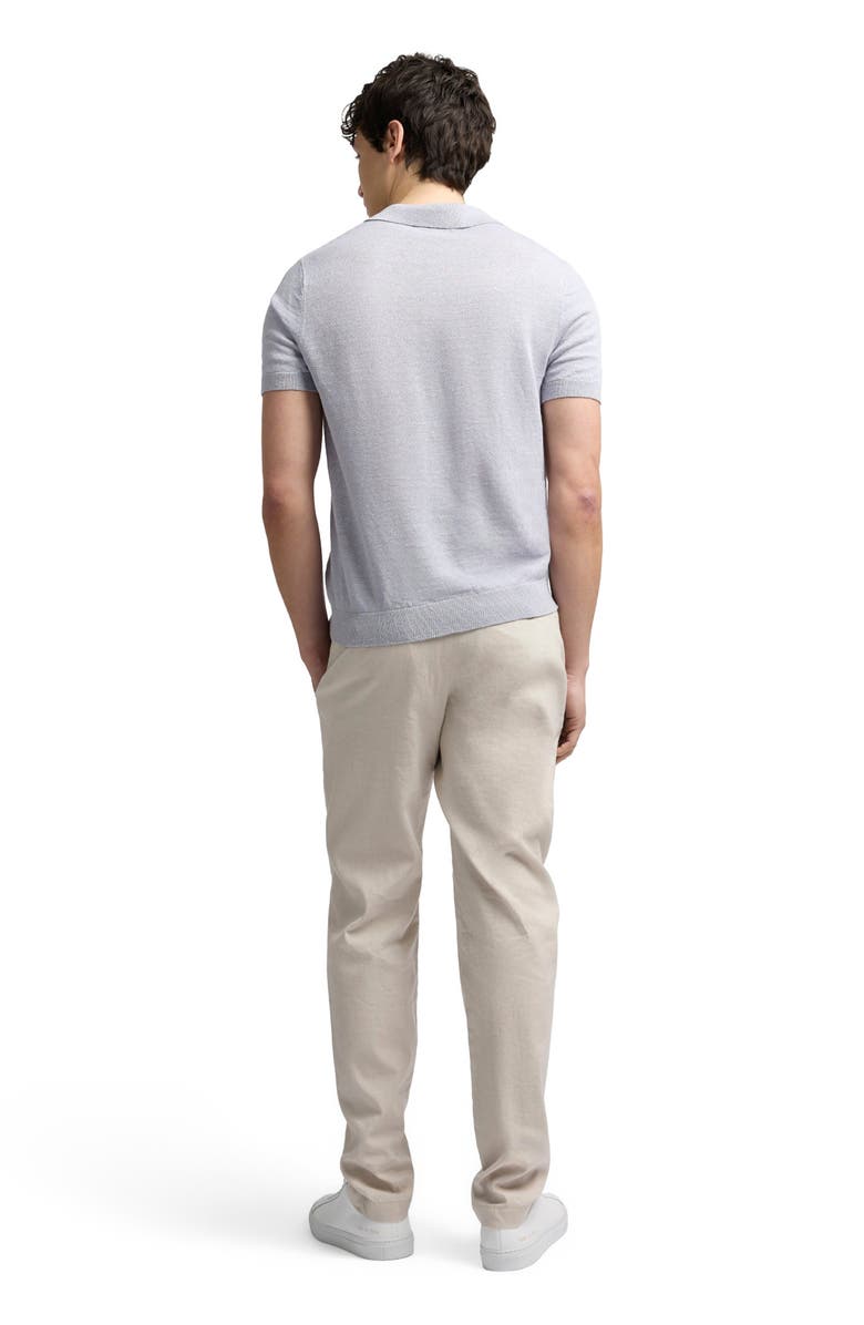Onia Stretch Linen Trouser, Alternate, color, Stone