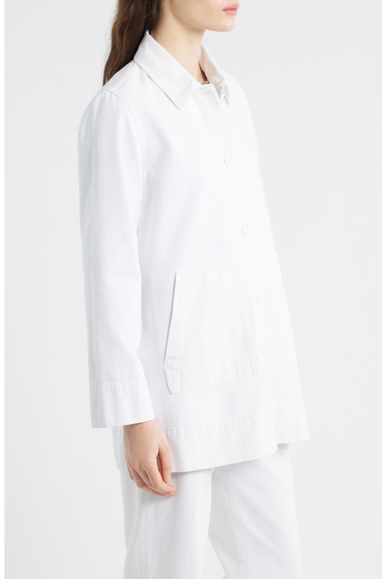 Organic Cotton Chore Jacket, Alternate, color, WHITE