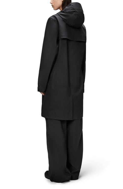 Rains Suva Waterproof Hard Shell Raincoat In Black