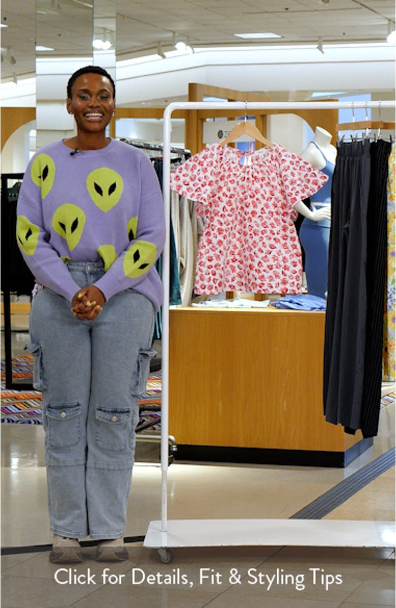 Tassel Tie Cotton Poplin Top, sales video thumbnail