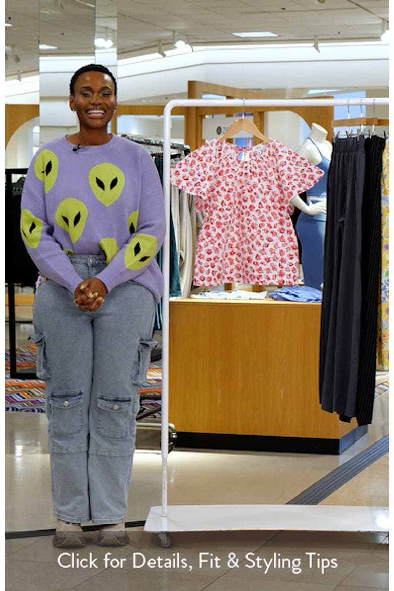 Tassel Tie Cotton Poplin Top video