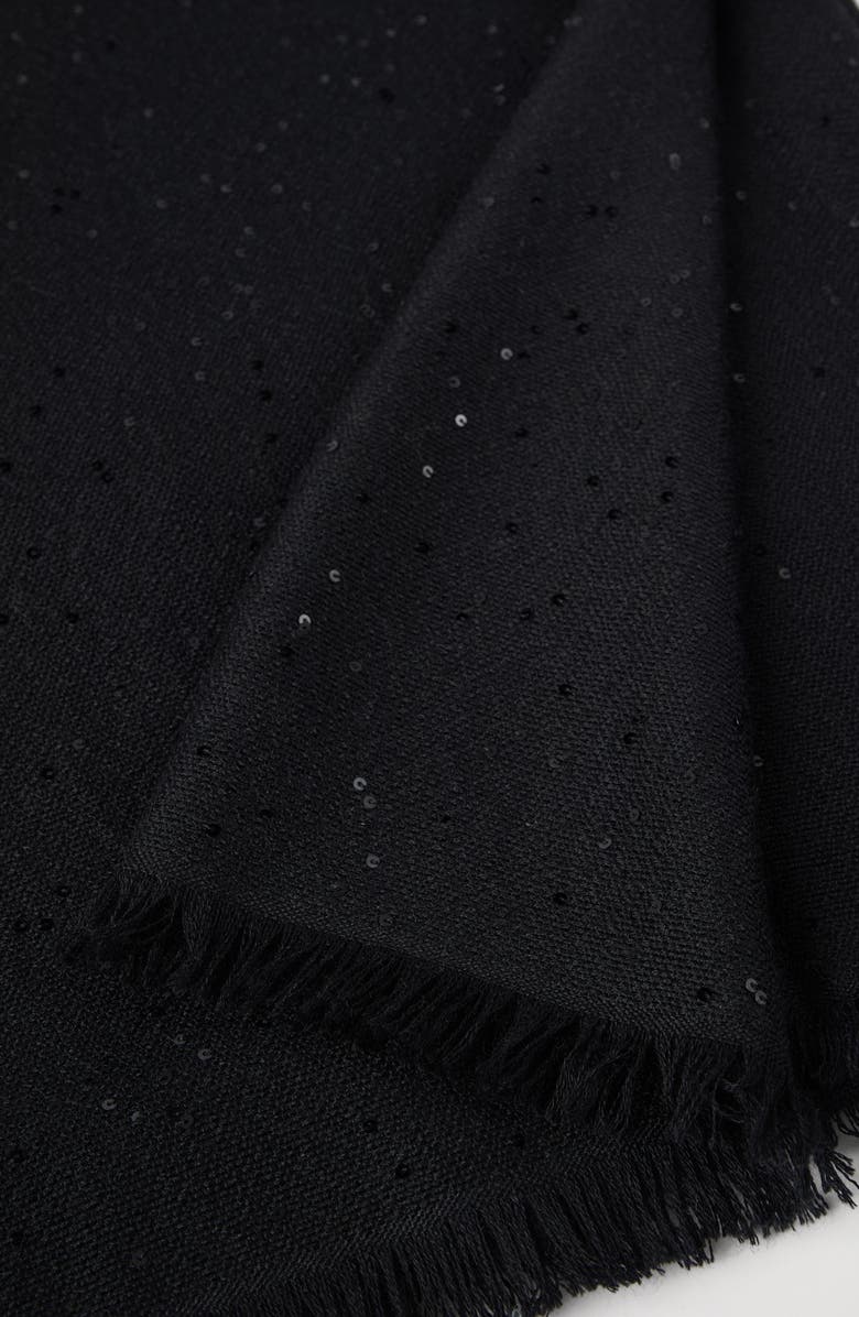 Brunello Cucinelli Cashmere and silk Diamond yarn scarf, Alternate, color, 