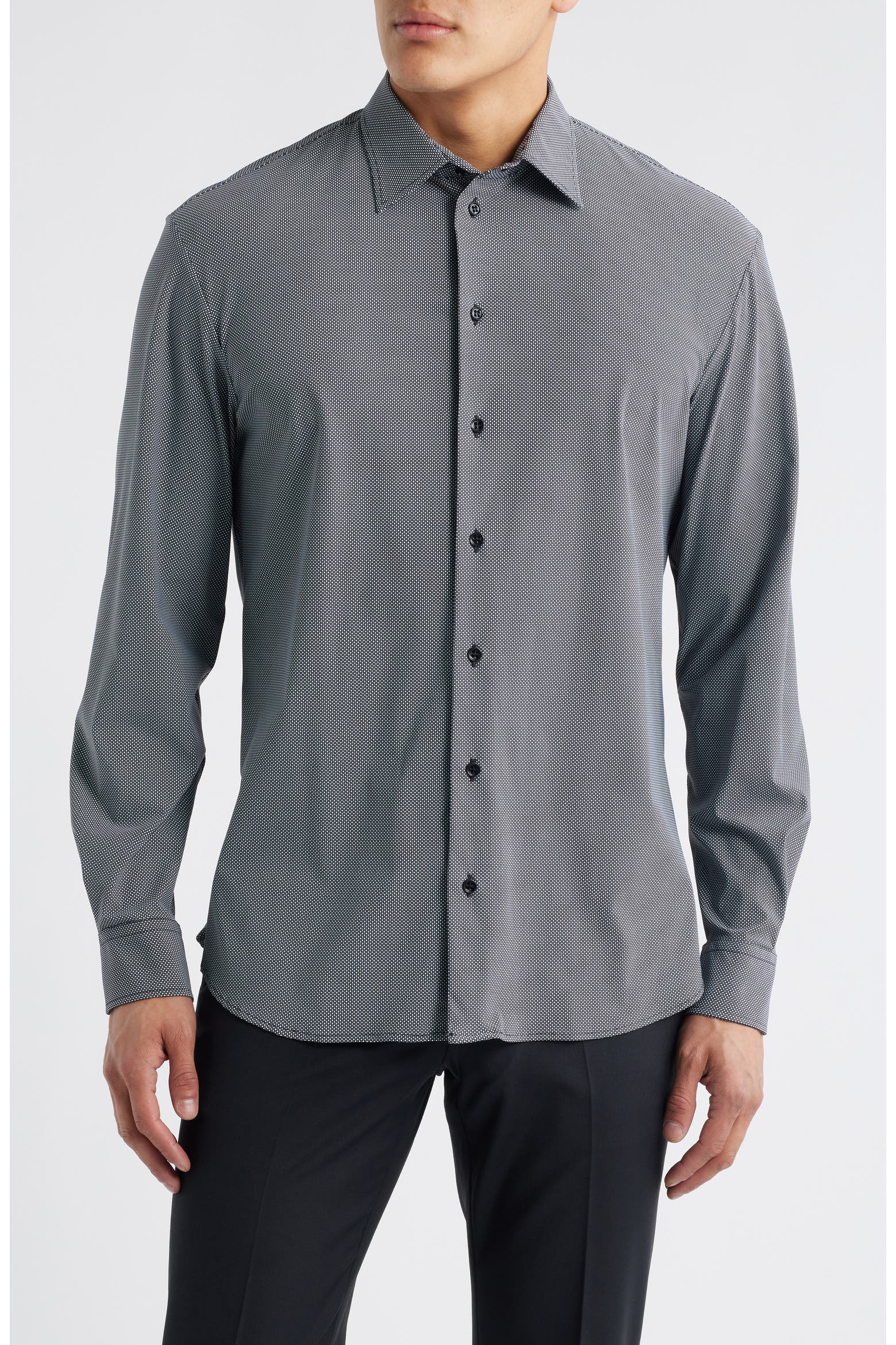 Microdote Emporio Armani Microdot Button-Up Shirt (Men) | Nordstromrack