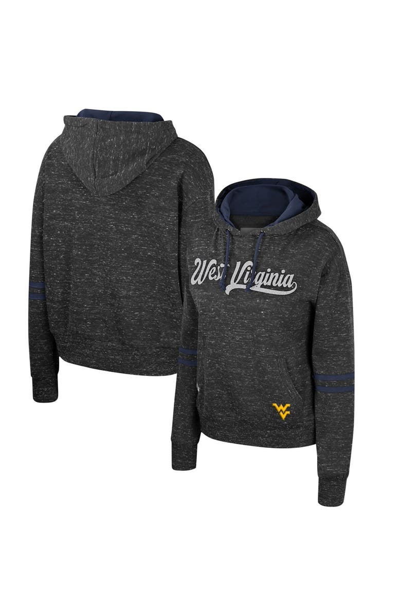 COLOSSEUM Women's Colosseum Charcoal West Virginia Mountaineers Catherine Speckle Pullover Hoodie, Main, color,