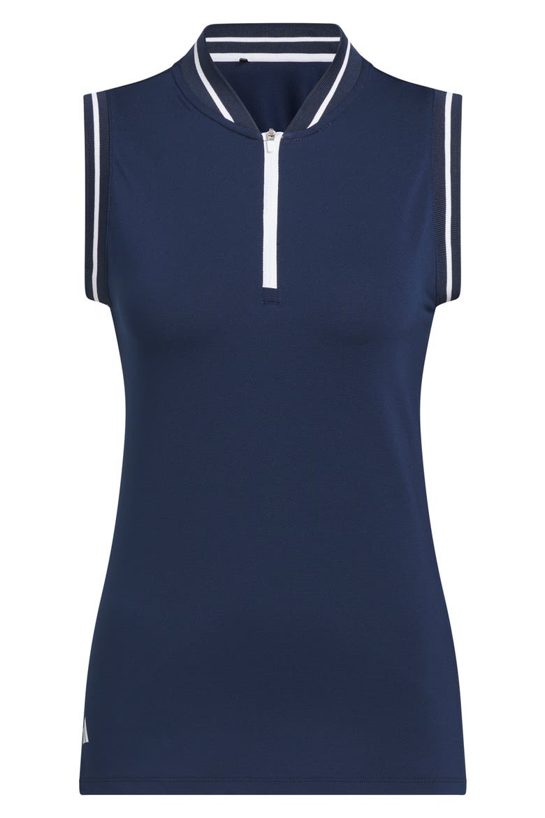 Ultimate 365 Sleeveless Golf Half Zip Top, Alternate, color, COLLEGIATE NAVY/ WHITE