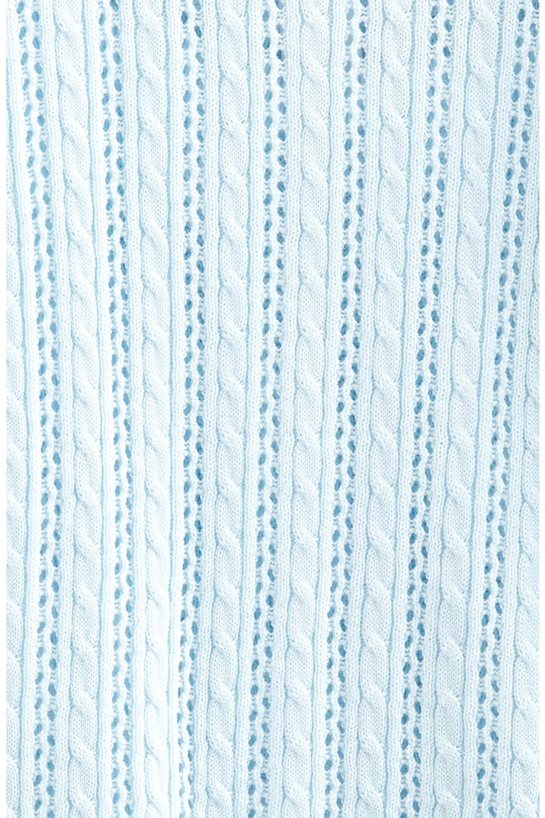 Kids' Cable Stitch Cardigan & Sweater Tank Set, Alternate, color, BLUE DELICATE